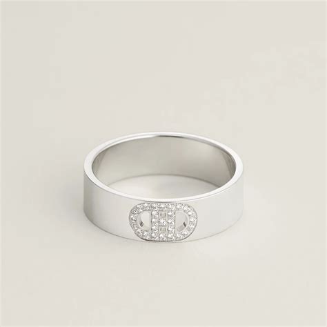 hermes contour ring|H d'Ancre ring, small model .